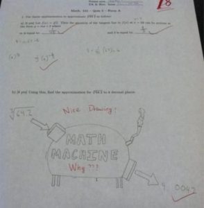 funny math test answers