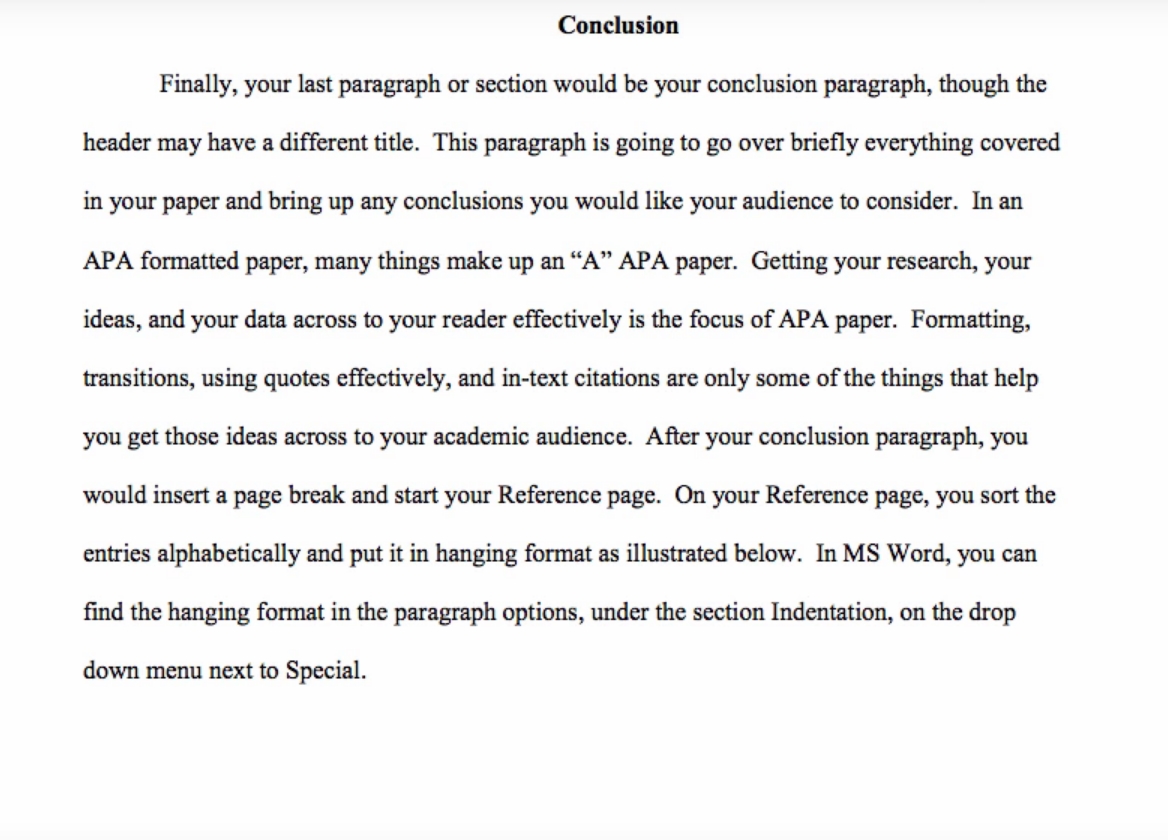 conclusion paragraph for research paper example