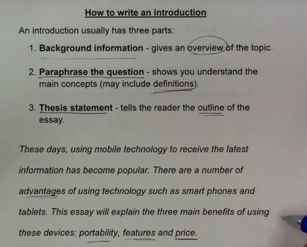 how to write a paper introduction