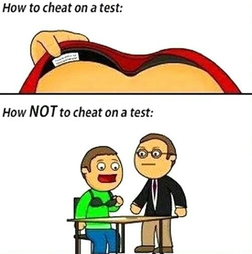 cheating exam 11