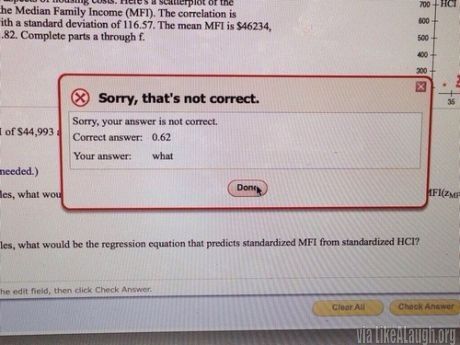funny MathXL answer funny MathXL answer